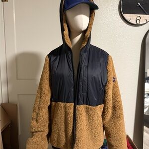 UGG Brown and Black Puff Jacket